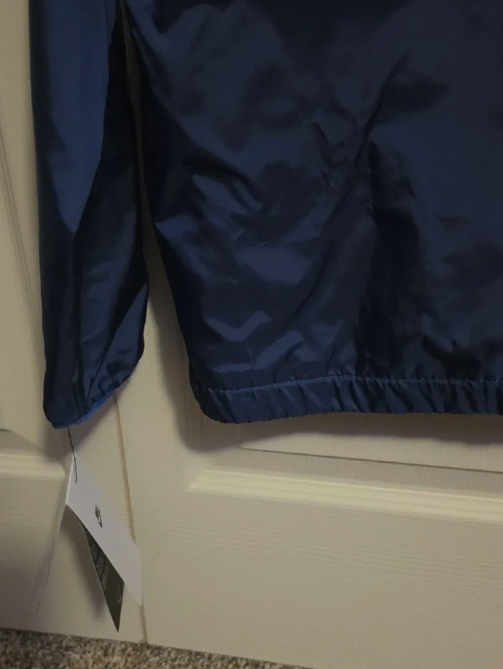 Nike Kids Navy and Royal Blue Hooded Windbreaker Jacket